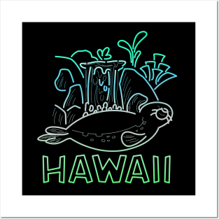 Hawaiian Vacation - Monk Seal Posters and Art